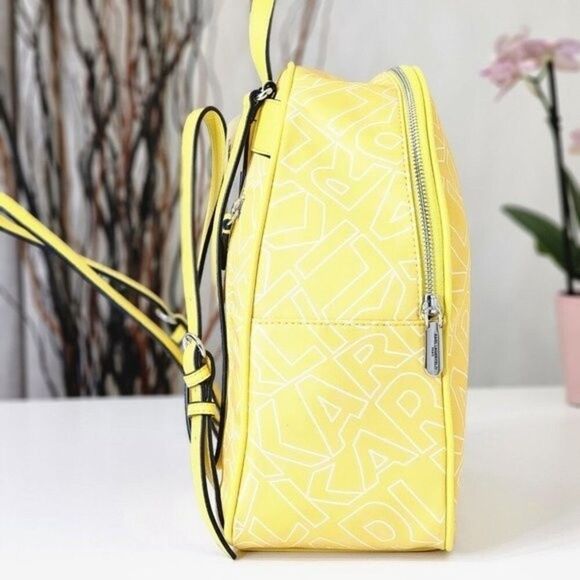 NEW! Karl Lagerfeld Paris Adele Yellow Backpack / Hand Bag main image 11